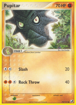 Pupitar - pokemon TCG Card