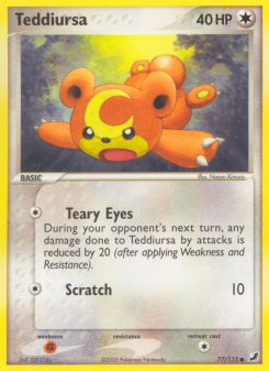 Teddiursa - pokemon TCG Card