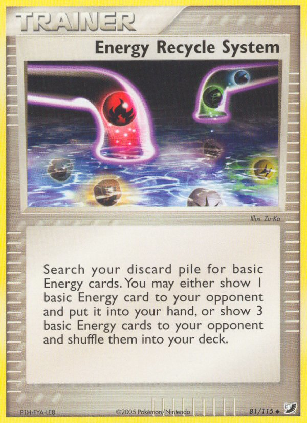 Energy Recycle System - Pokémon TCG Card