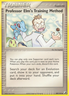 Professor Elm's Training Method - pokemon TCG Card