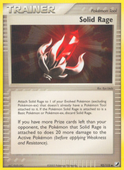 Solid Rage - pokemon TCG Card