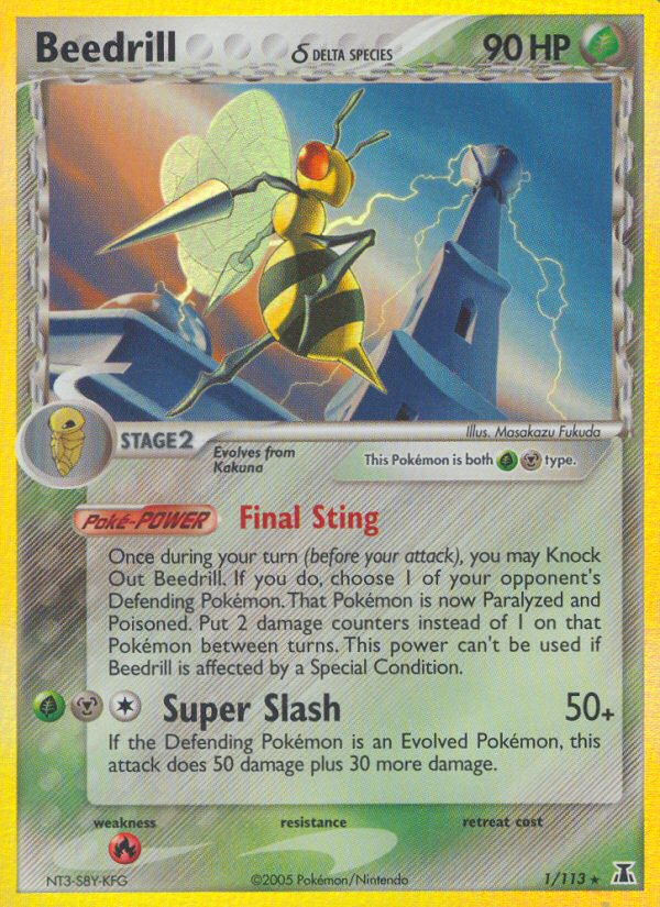 Beedrill δ - Pokémon TCG Card