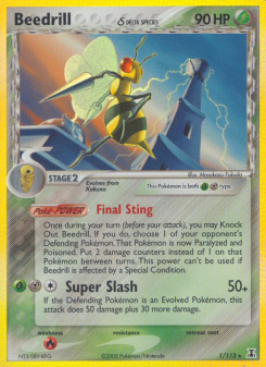 Beedrill δ - pokemon TCG Card