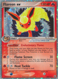 Flareon ex - pokemon TCG Card