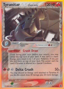 Tyranitar δ - pokemon TCG Card