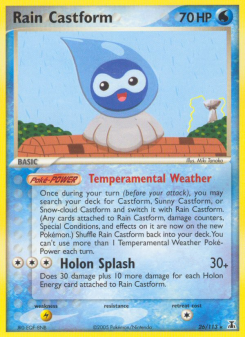 Rain Castform - pokemon TCG Card
