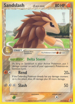 Sandslash δ - pokemon TCG Card