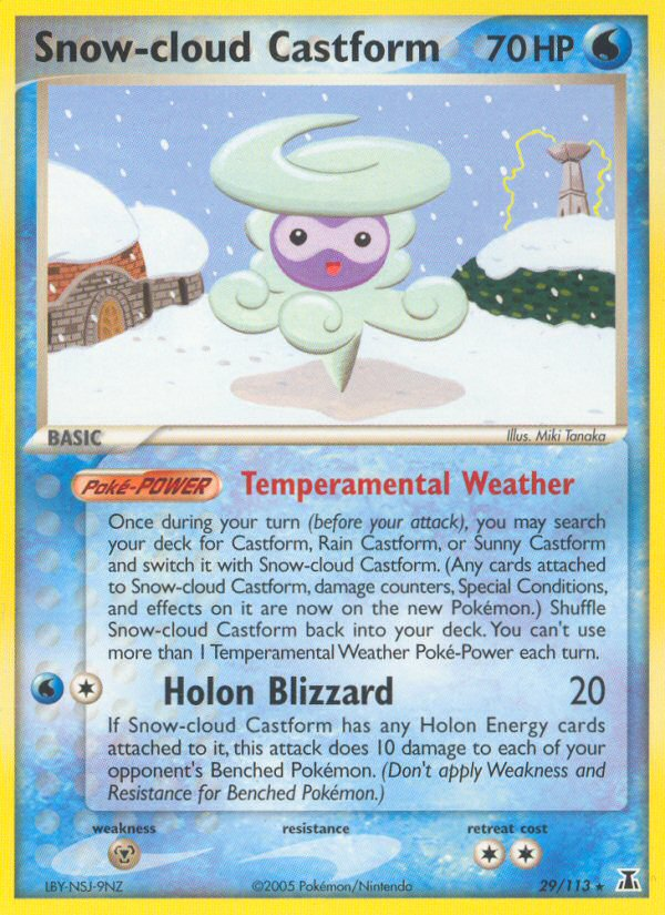 Snow-cloud Castform - Pokémon TCG Card