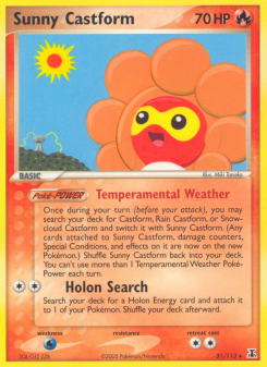 Sunny Castform - pokemon TCG Card