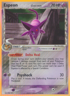 Espeon δ - pokemon TCG Card