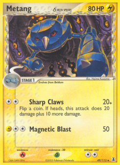 Metang δ - pokemon TCG Card