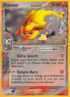 Flareon δ - pokemon TCG Card