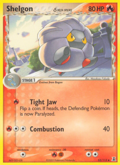 Shelgon δ - pokemon TCG Card
