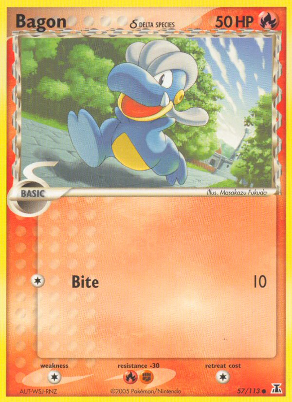Bagon δ - Pokémon TCG Card