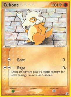 Cubone - pokemon TCG Card