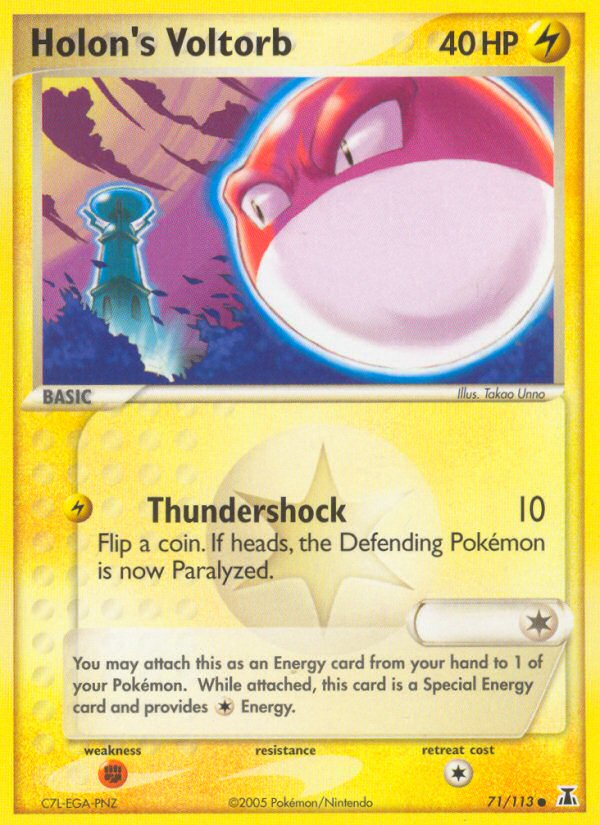 Holon's Voltorb - Pokémon TCG Card