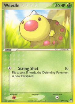Weedle - pokemon TCG Card