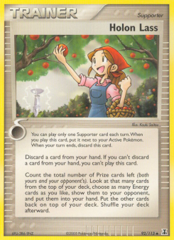 Holon Lass - pokemon TCG Card