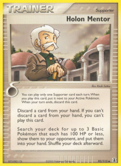 Holon Mentor - pokemon TCG Card