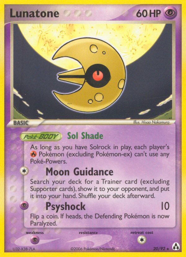 Lunatone - Pokémon TCG Card