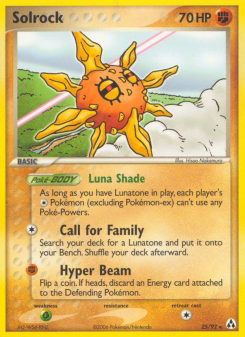 Solrock - pokemon TCG Card