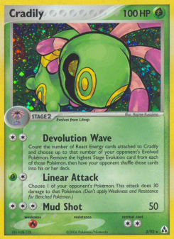 Cradily - pokemon TCG Card
