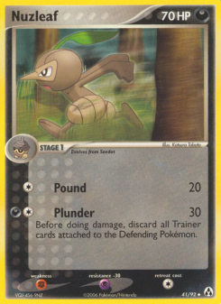 Nuzleaf - pokemon TCG Card