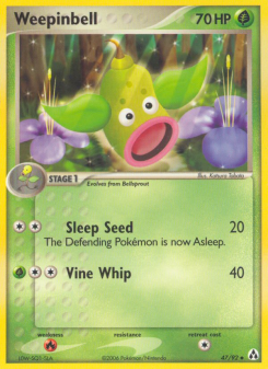 Weepinbell - pokemon TCG Card