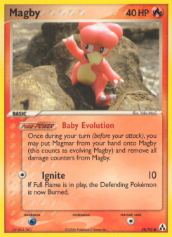 Magby - pokemon TCG Card