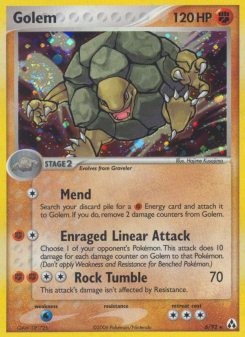 Golem - pokemon TCG Card