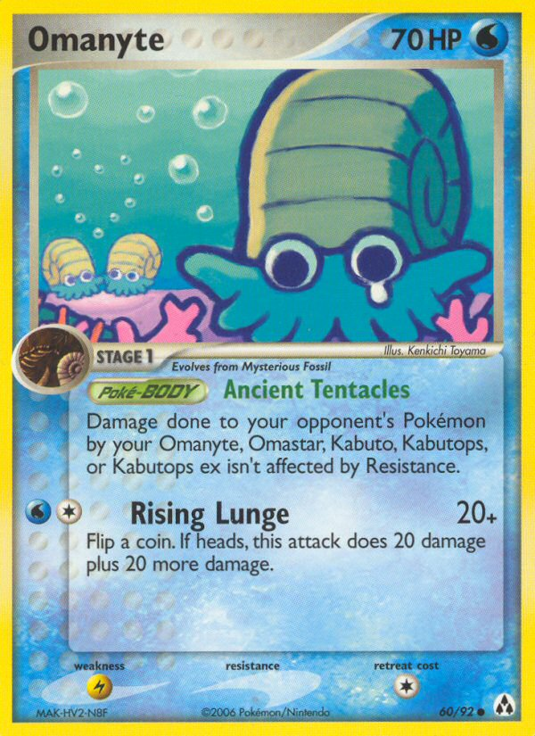 Omanyte - Pokémon TCG Card