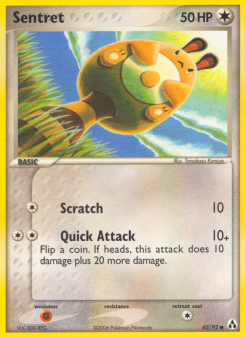 Sentret - pokemon TCG Card