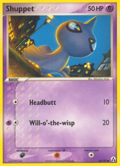 Shuppet - pokemon TCG Card