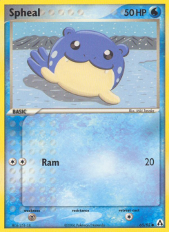 Spheal - pokemon TCG Card