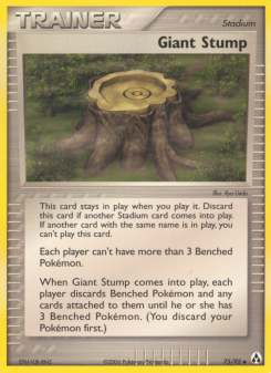 Giant Stump - pokemon TCG Card