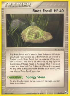 Root Fossil - pokemon TCG Card