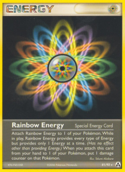 Rainbow Energy - pokemon TCG Card