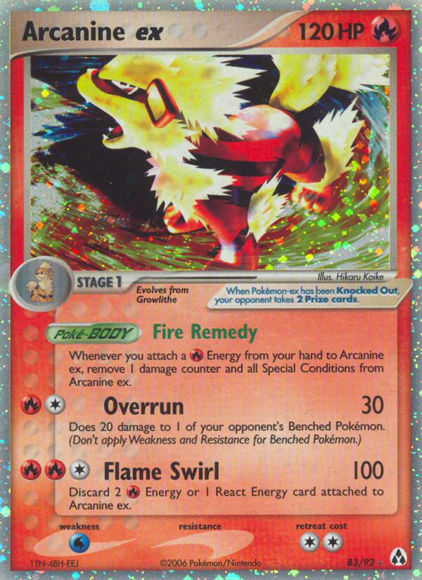 Arcanine ex - Pokémon TCG Card