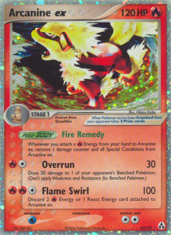Arcanine ex - pokemon TCG Card