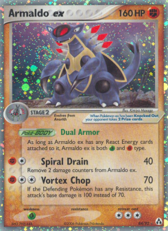 Armaldo ex - pokemon TCG Card