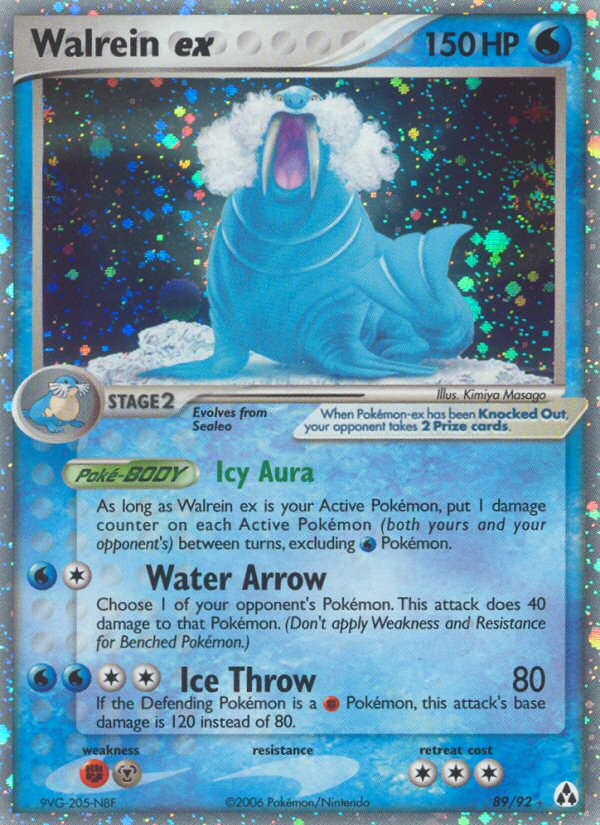 Walrein ex - Pokémon TCG Card