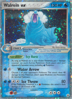Walrein ex - pokemon TCG Card