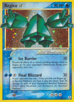 Regice Star - pokemon TCG Card