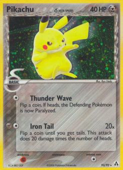 Pikachu δ - pokemon TCG Card