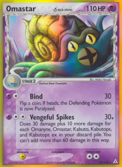 Omastar δ - pokemon TCG Card