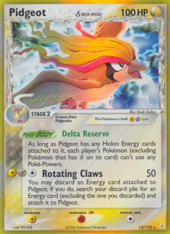 Pidgeot δ - pokemon TCG Card