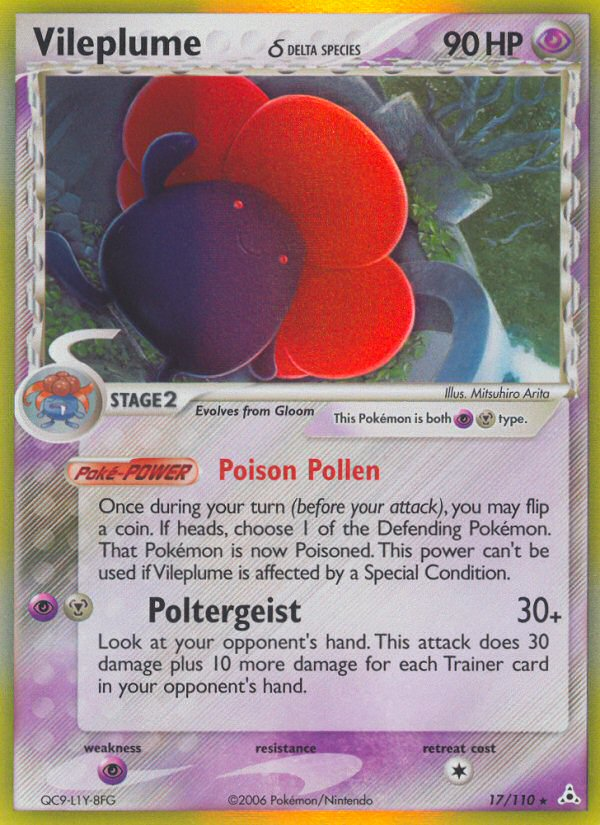 Vileplume δ - Pokémon TCG Card
