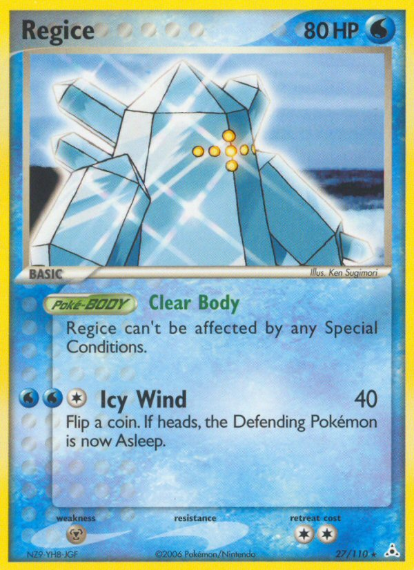 Regice - Pokémon TCG Card