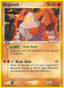 Regirock - pokemon TCG Card