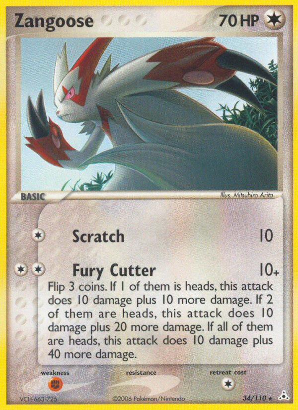 Zangoose - Pokémon TCG Card